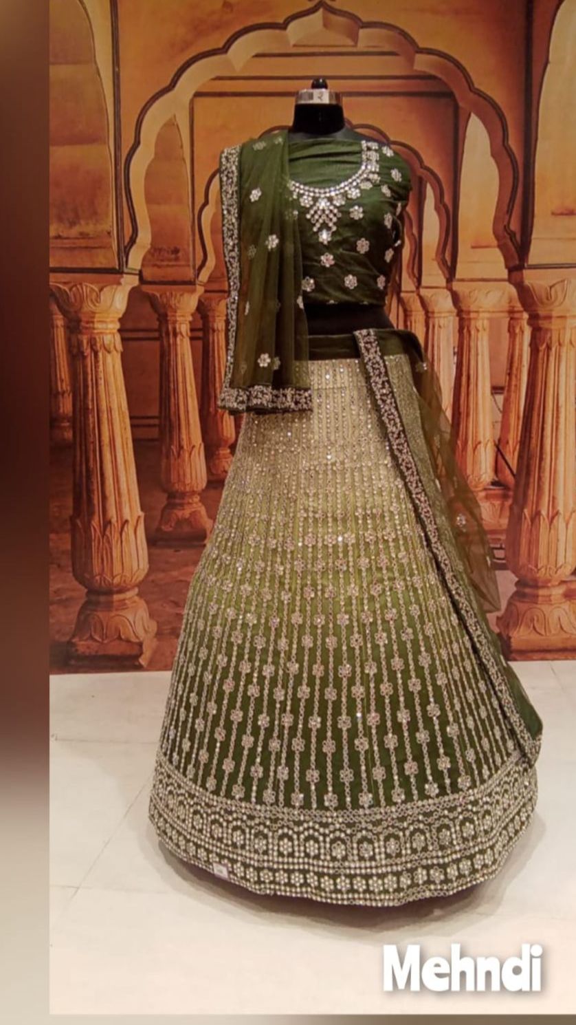 Beautiful designer unstitched lengha