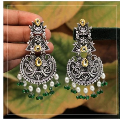 Beautiful designer  oxidised earrings