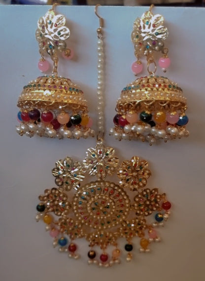 Beautiful designer earing tikkah