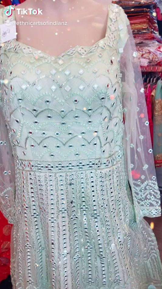 Beautiful designer gown style anarkali suit