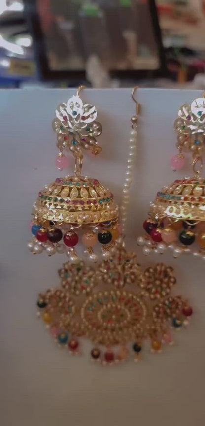 Beautiful designer earing tikkah