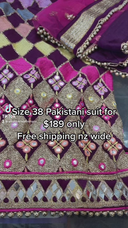 Beautiful designer Pakistani style suit