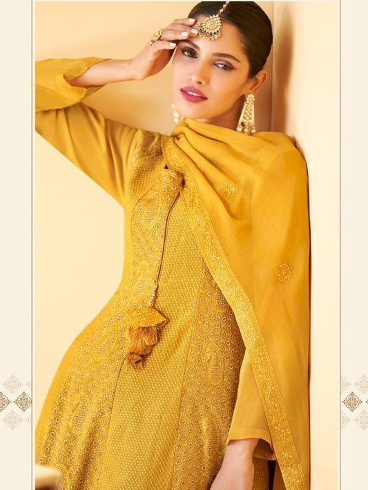 Beautiful designer sharara suit with peplum top