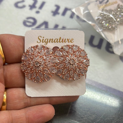 Beautiful designer American diamond studs