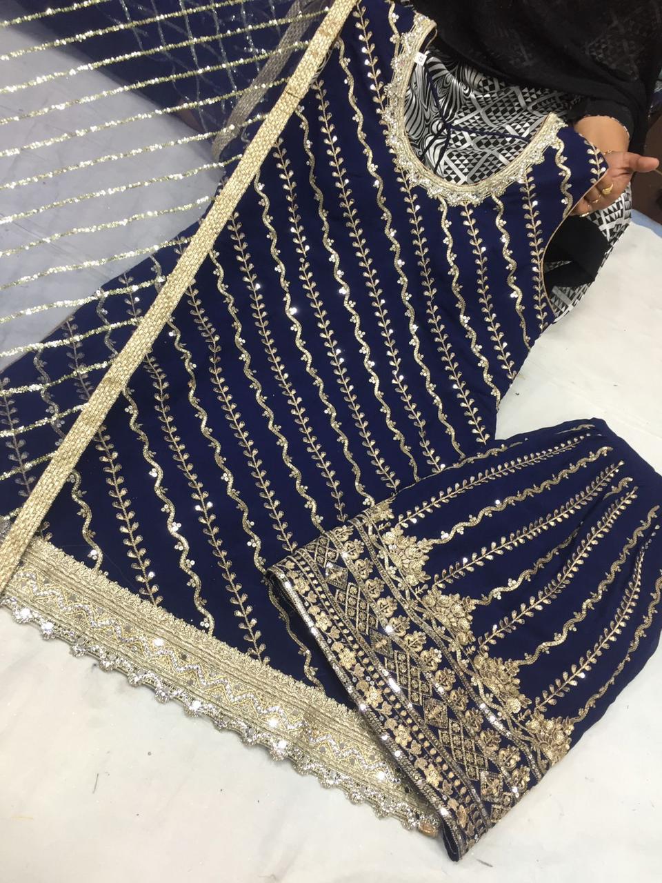 Beautiful designer sharara suit