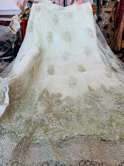 Beautiful designer long top lengha suit