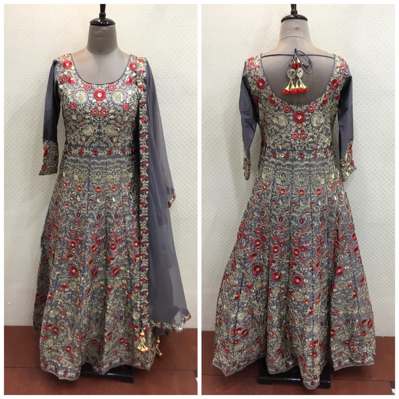 Beautiful designer gown style anarkali