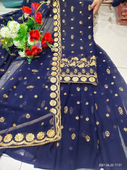 Beautiful designer unstitched suit