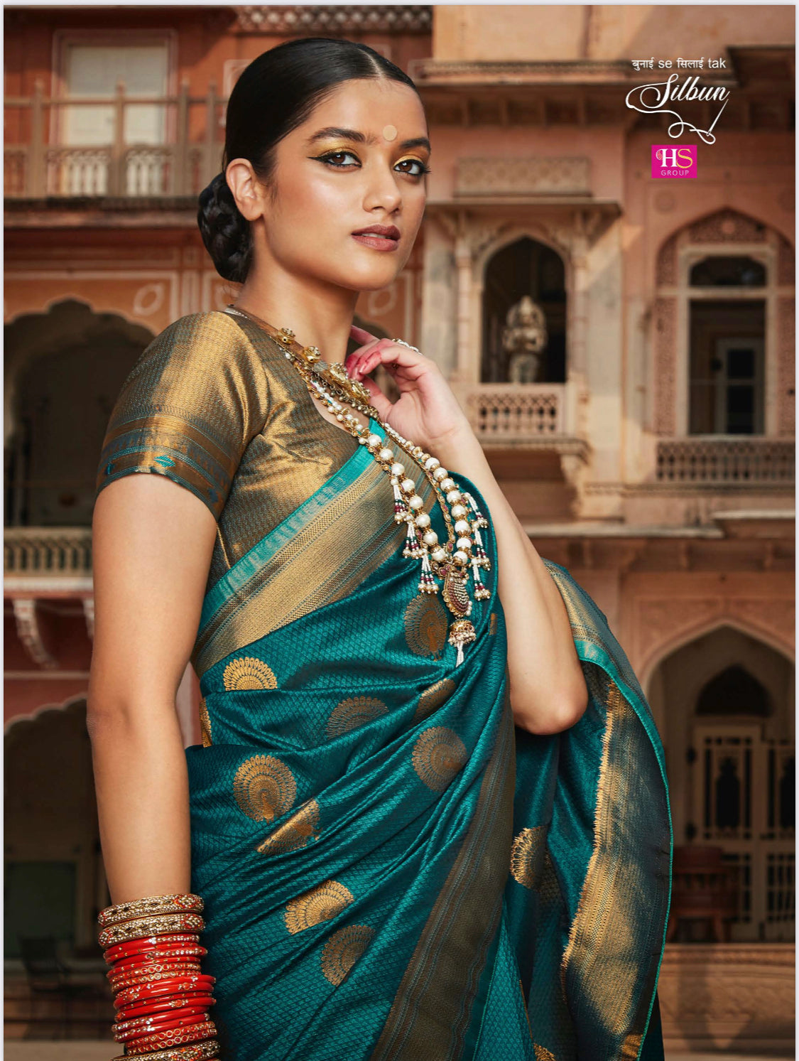 Beautiful designer silk saree