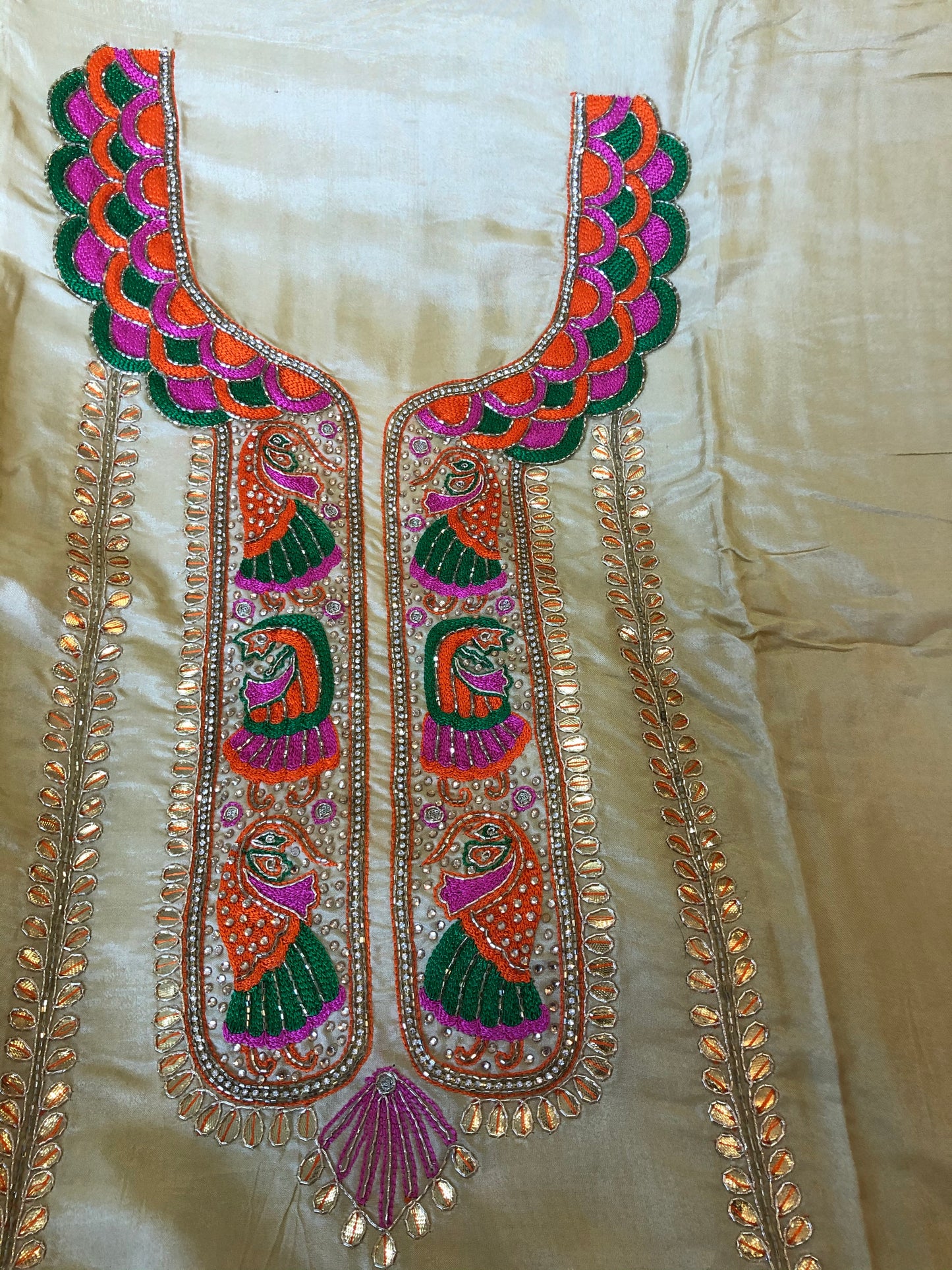 Beautiful designer unstitched punjabi patiala suit