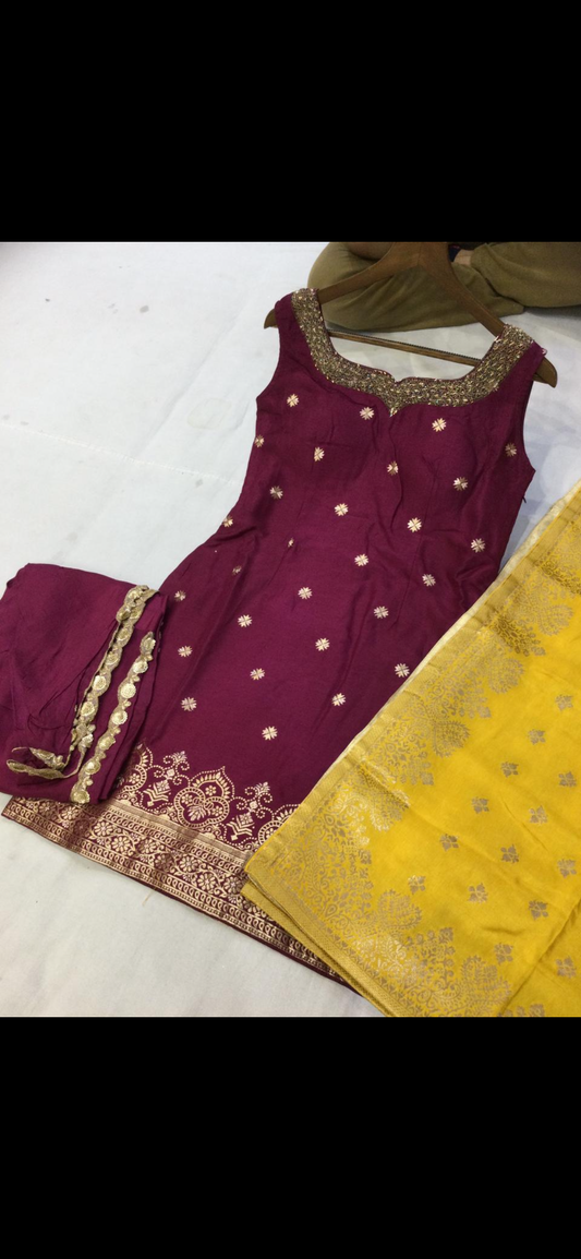 Beautiful designer dhoti salwar suit