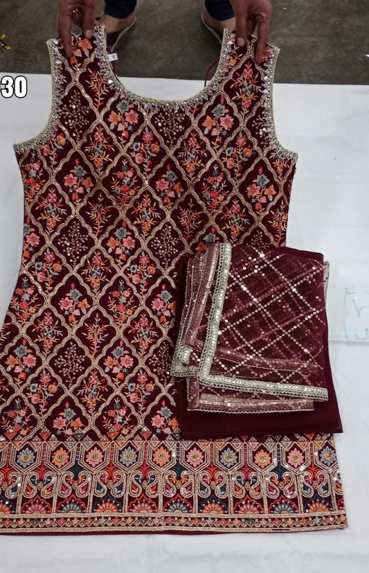 Beautiful designer sharara suit