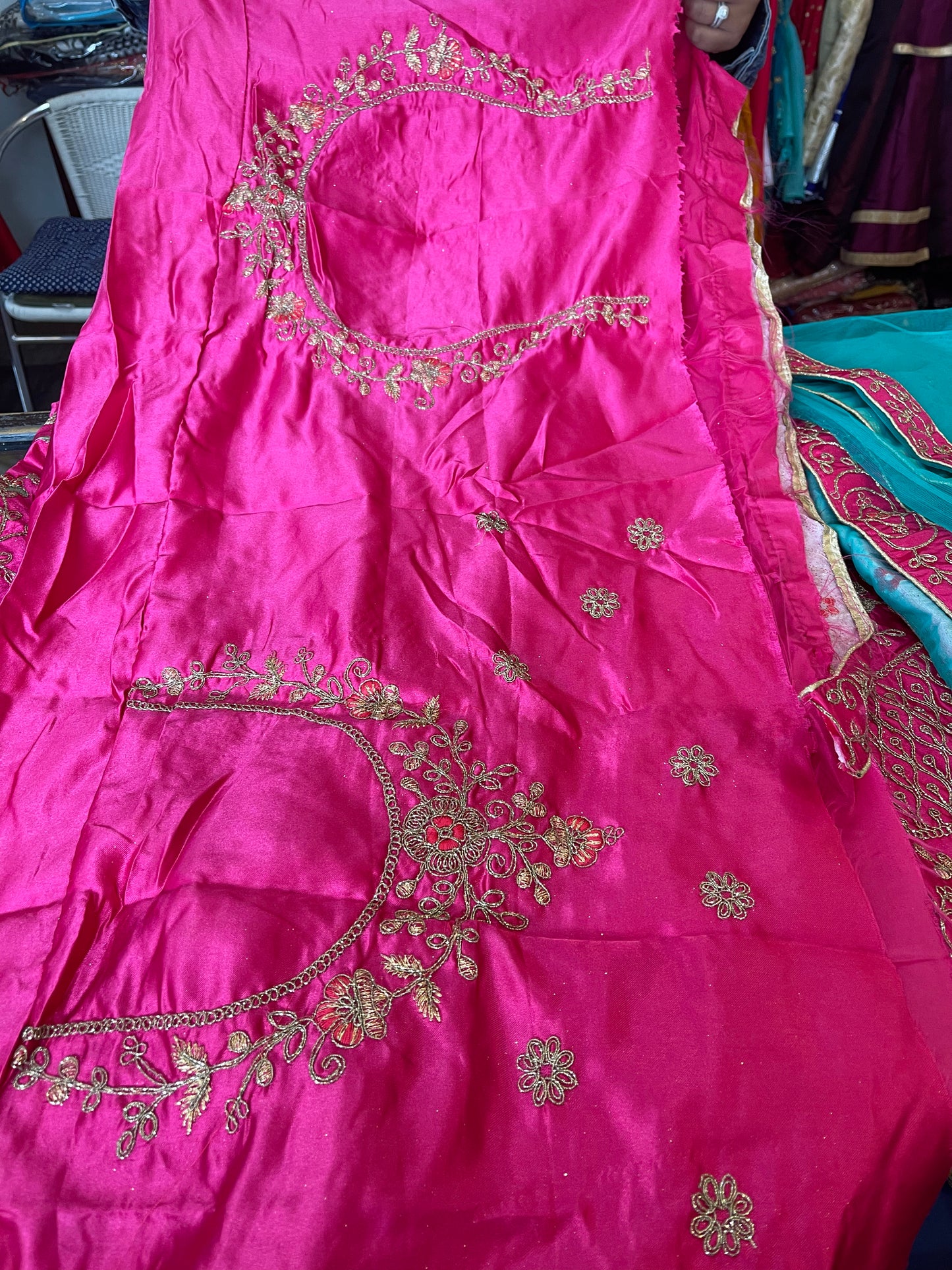 Beautiful designer Semi stitch lengha choli