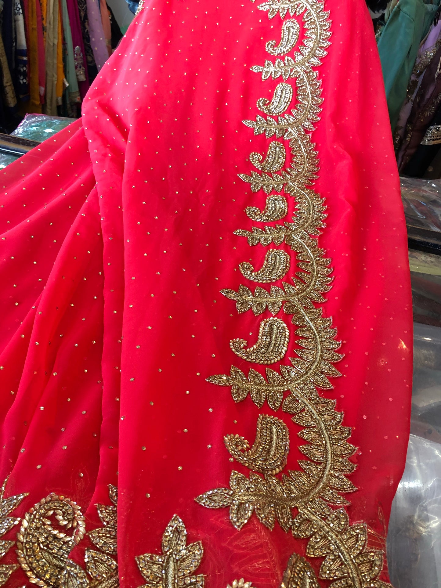 Beautiful designer georgette saree