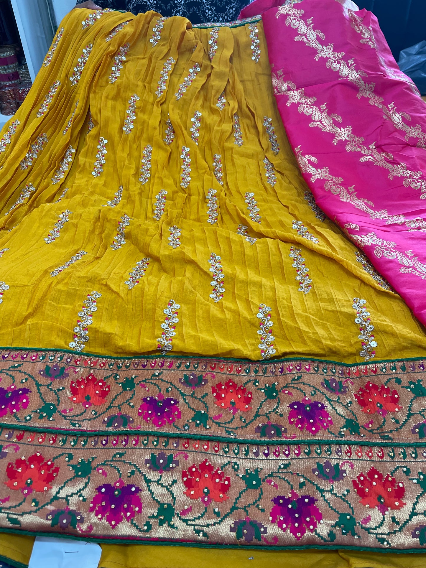 Beautiful designer semi stitch lengha choli