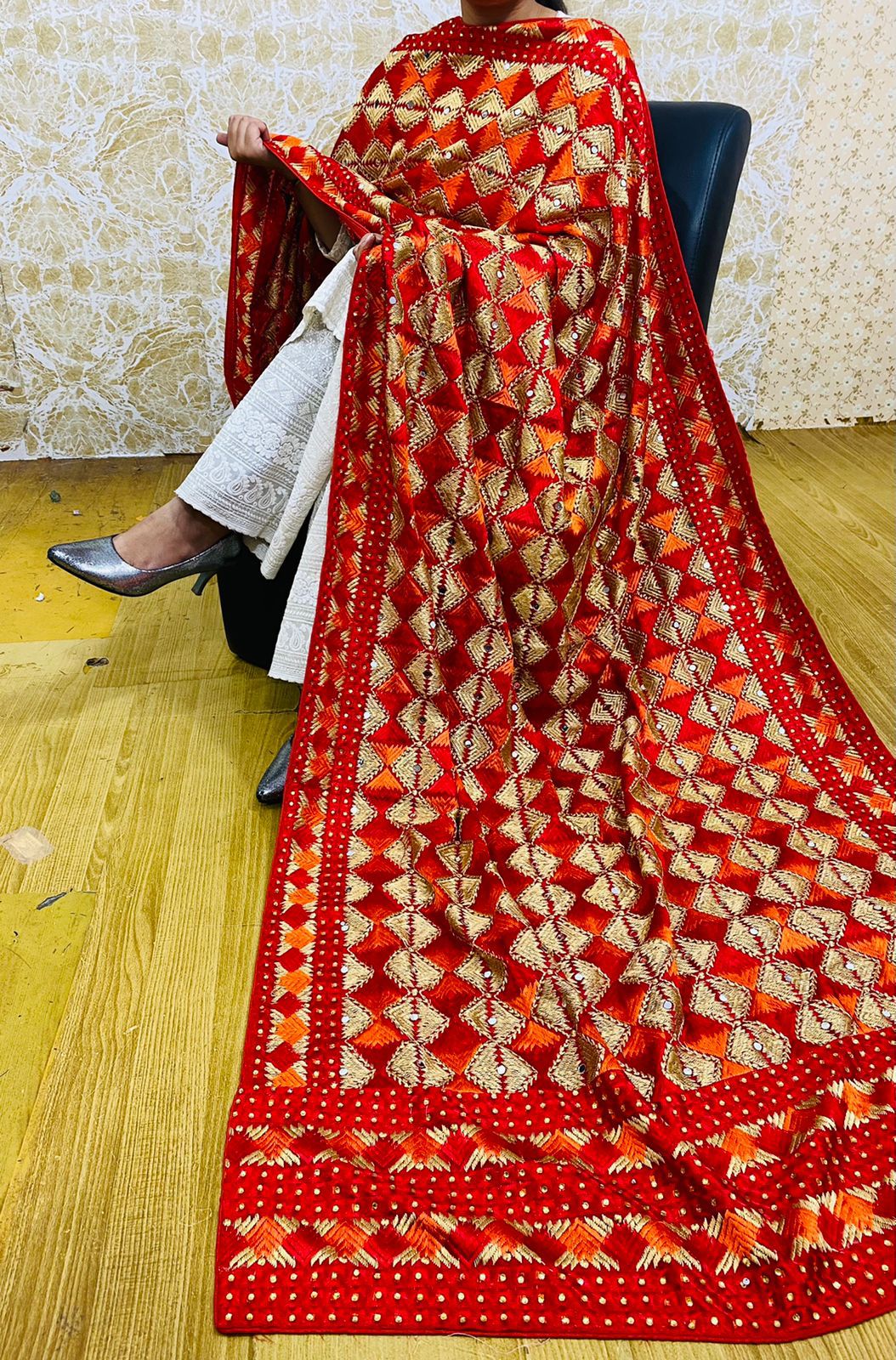 Beautiful designer phulkari dupptta