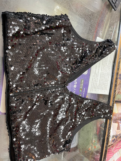 Beautiful designer sleeveless sequins blouse