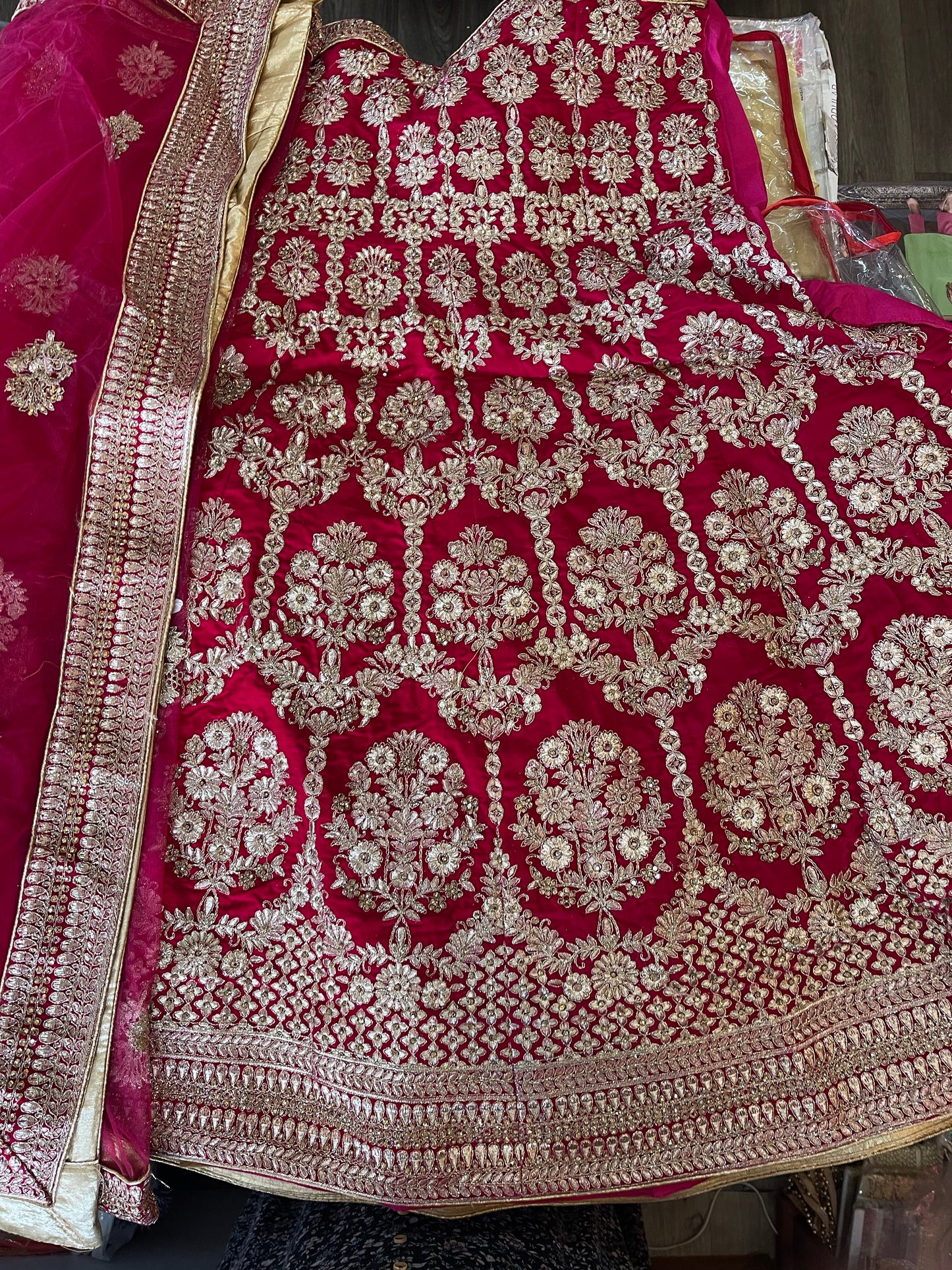 Beautiful designer heavily embroidery lengha choli