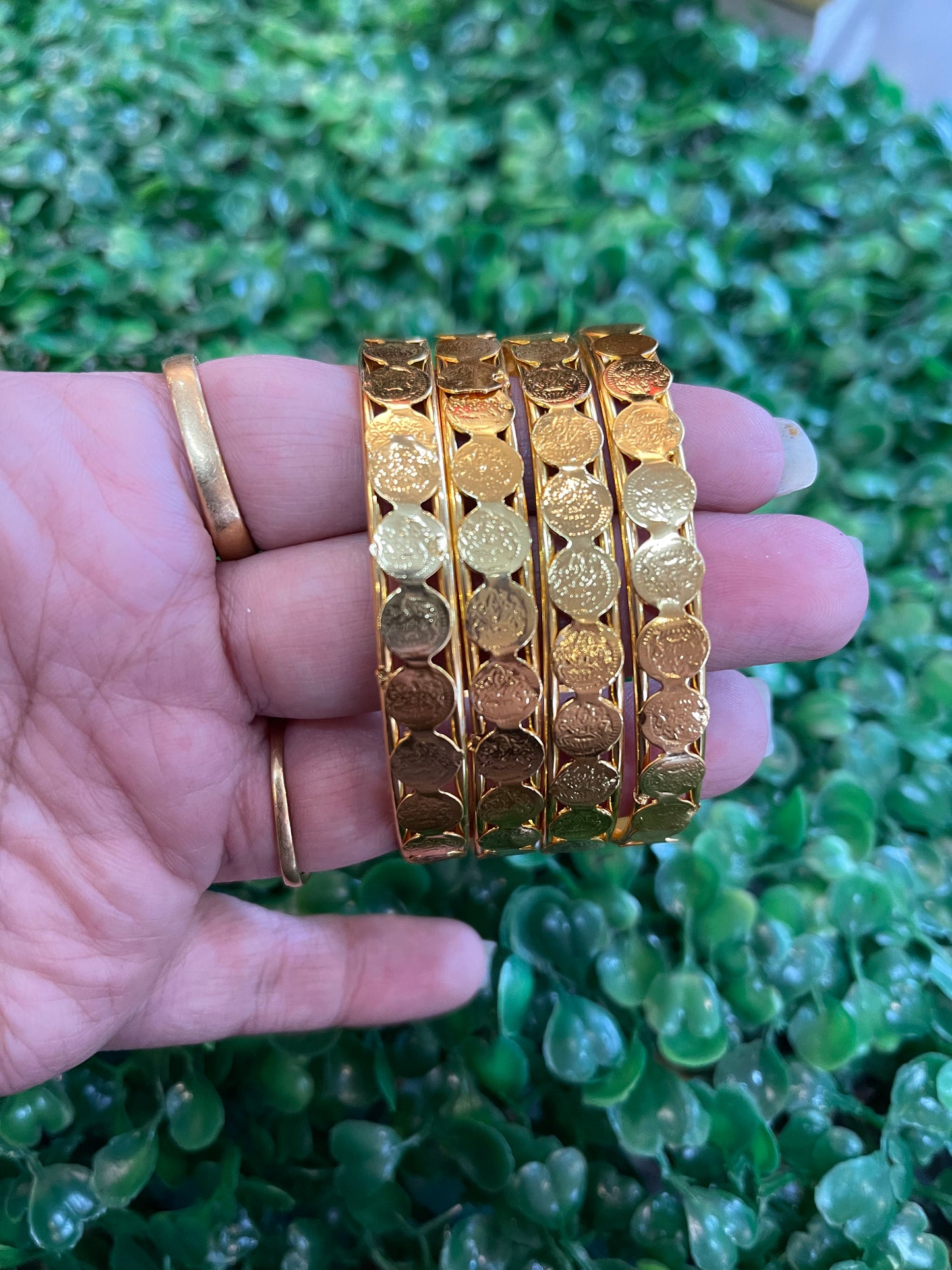 Beautiful designer gold bangle set