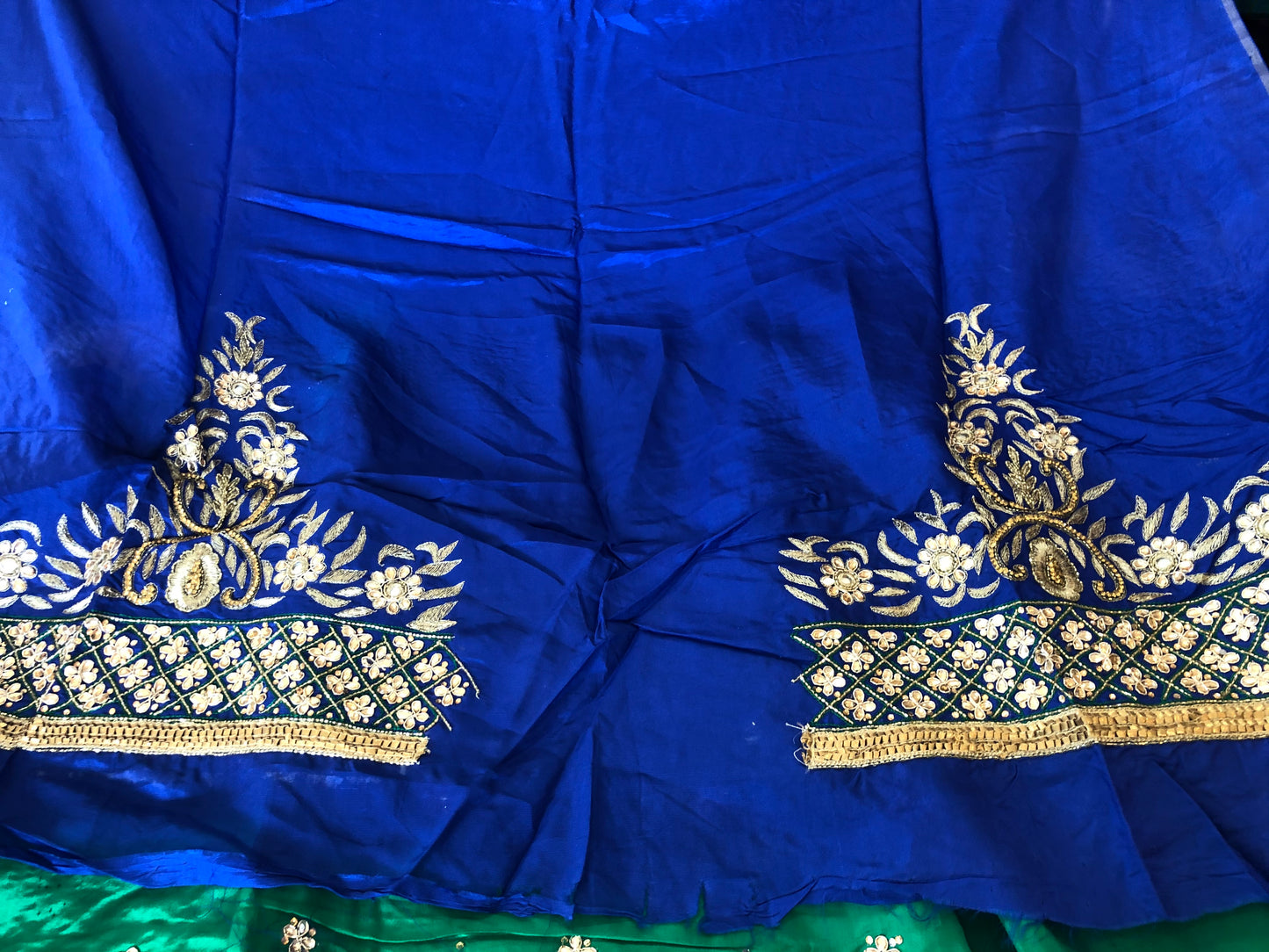 Beautiful designer unstitched punjabi patiala suit