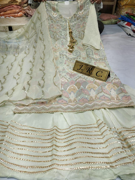 Beautiful designer sharara suit