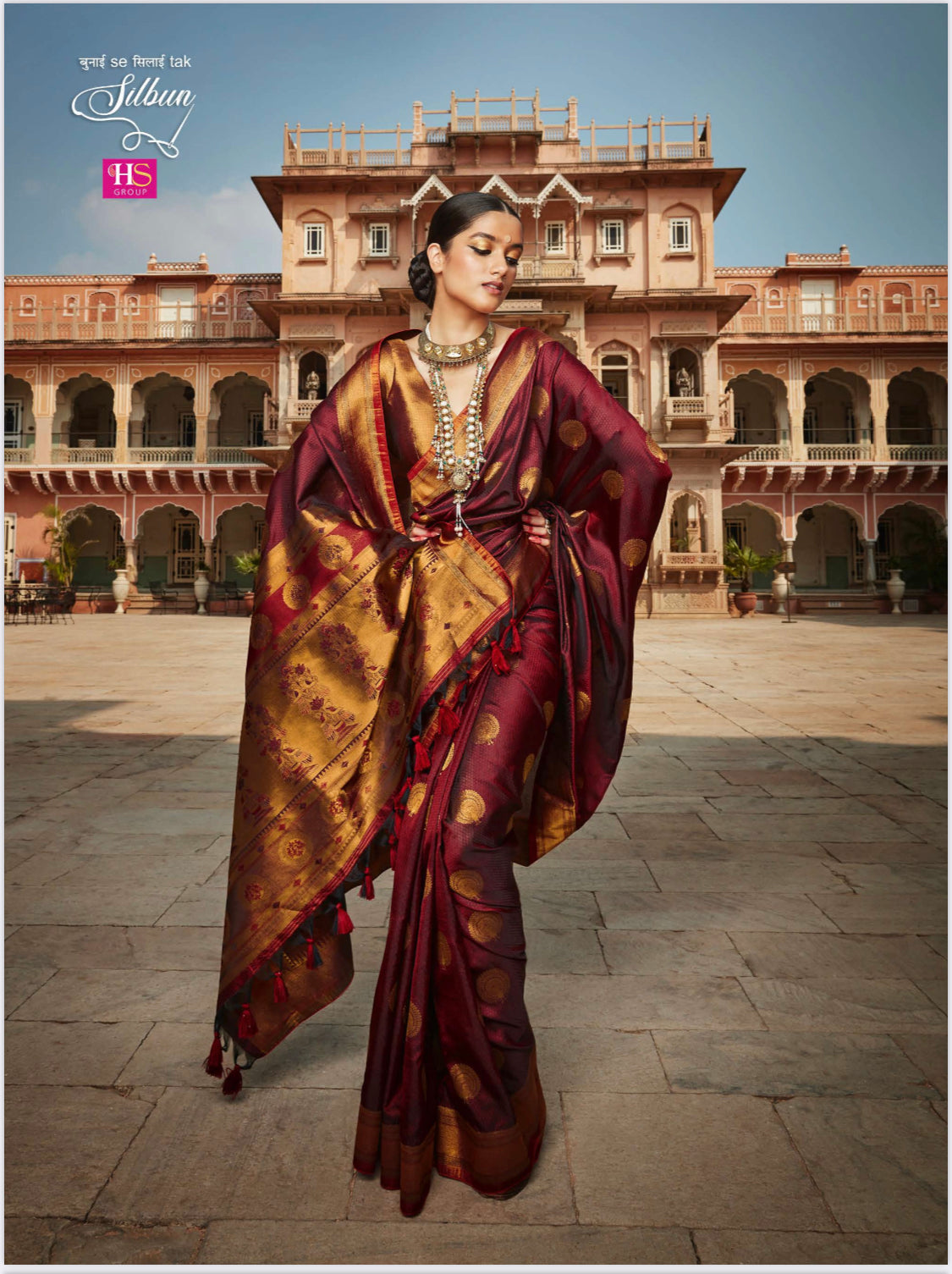 Beautiful designer silk saree