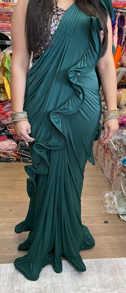 Beautiful designer ready made saree with stitch blouse