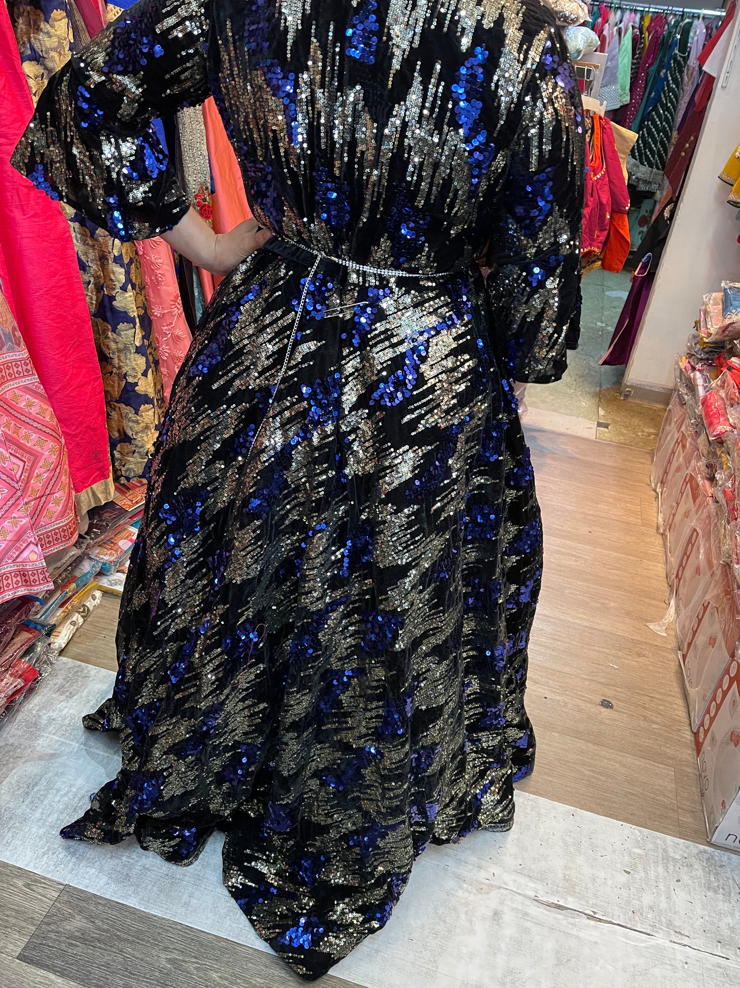 Beautiful designer sequins gown