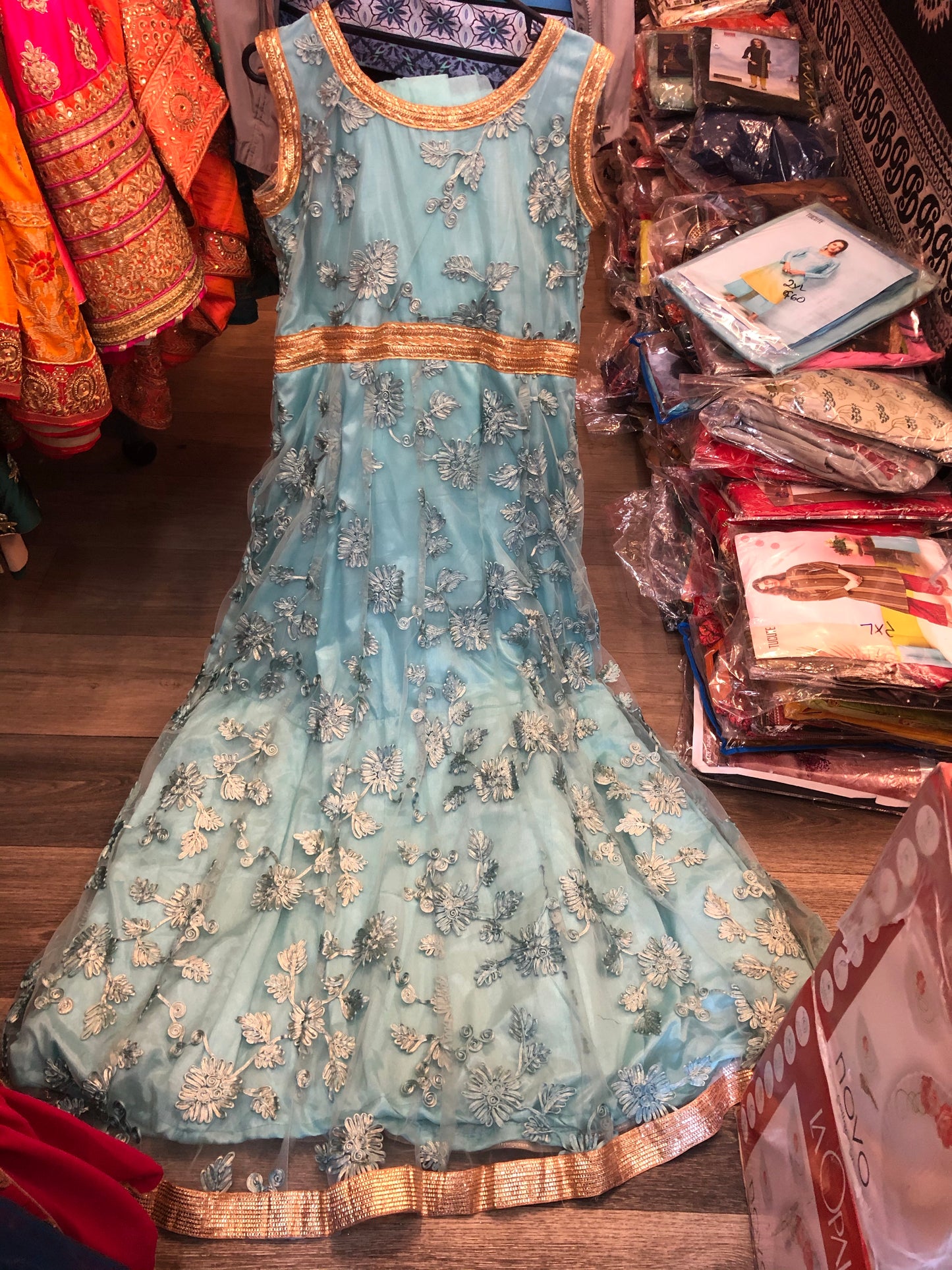 Beautiful designer gown style anarkali suit