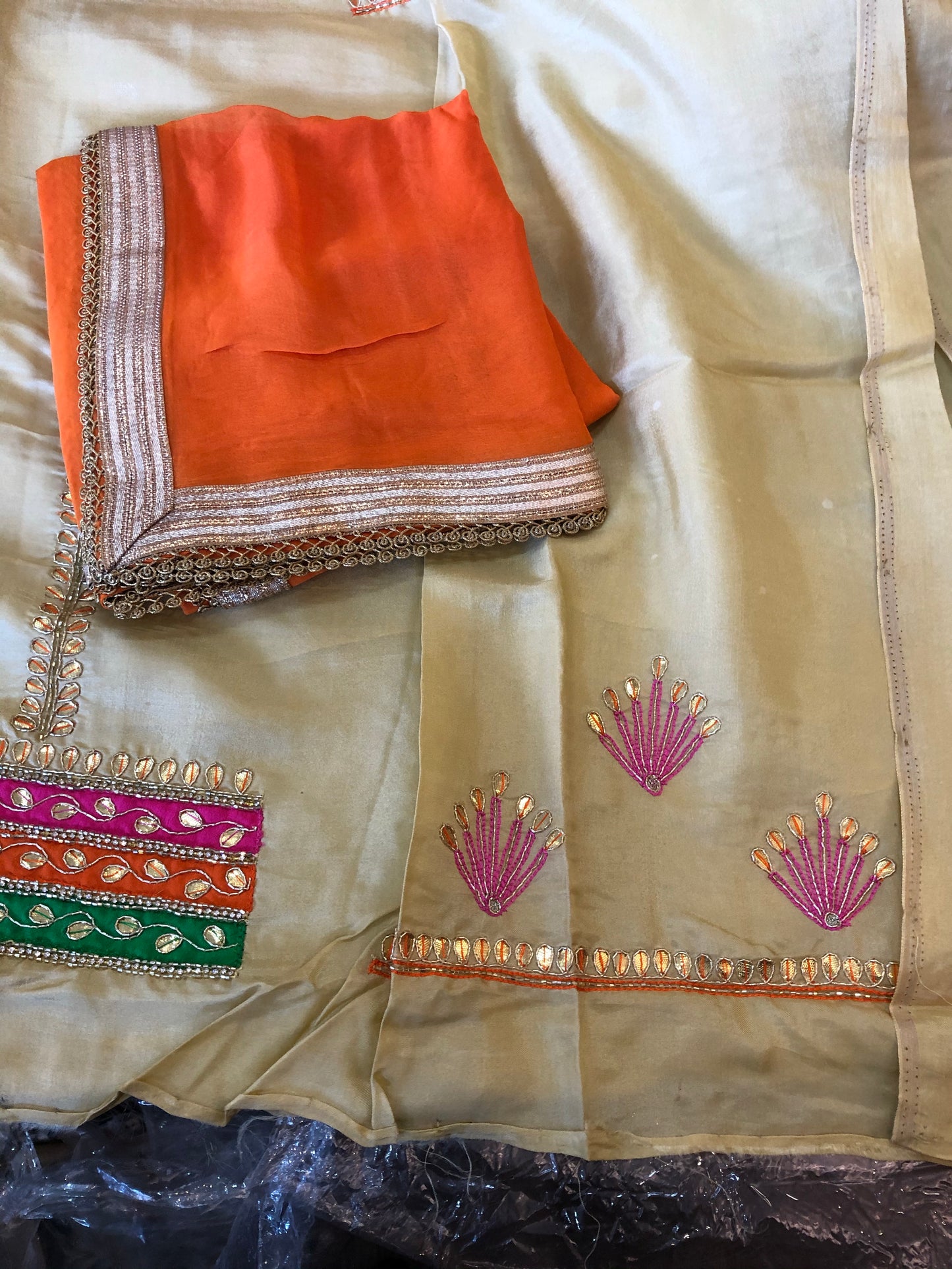 Beautiful designer unstitched punjabi patiala suit