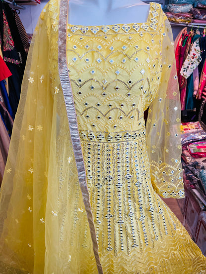 Beautiful designer gown style anarkali suit