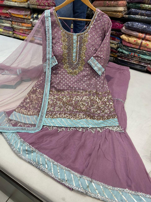 Beautiful designer sharara suit