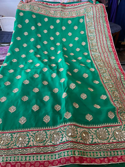 Beautiful designer heavily embroidery saree