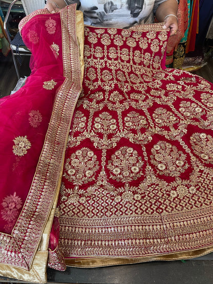 Beautiful designer heavily embroidery lengha choli