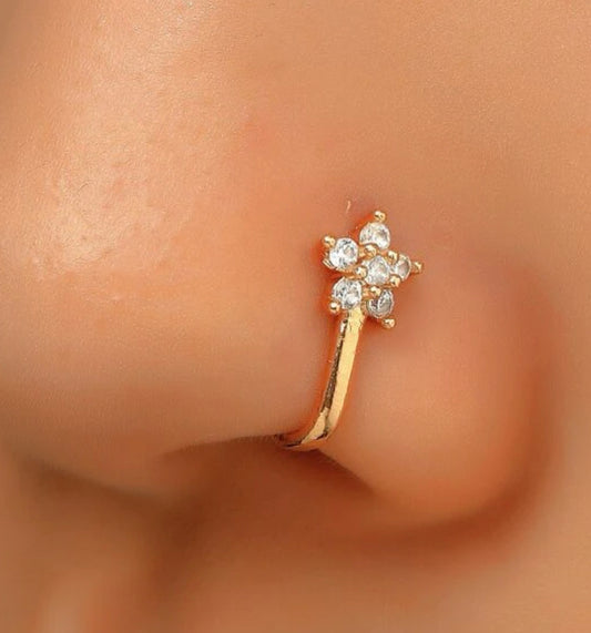 Beautiful designer stone nose ring