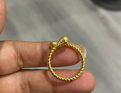 Gold plated ring