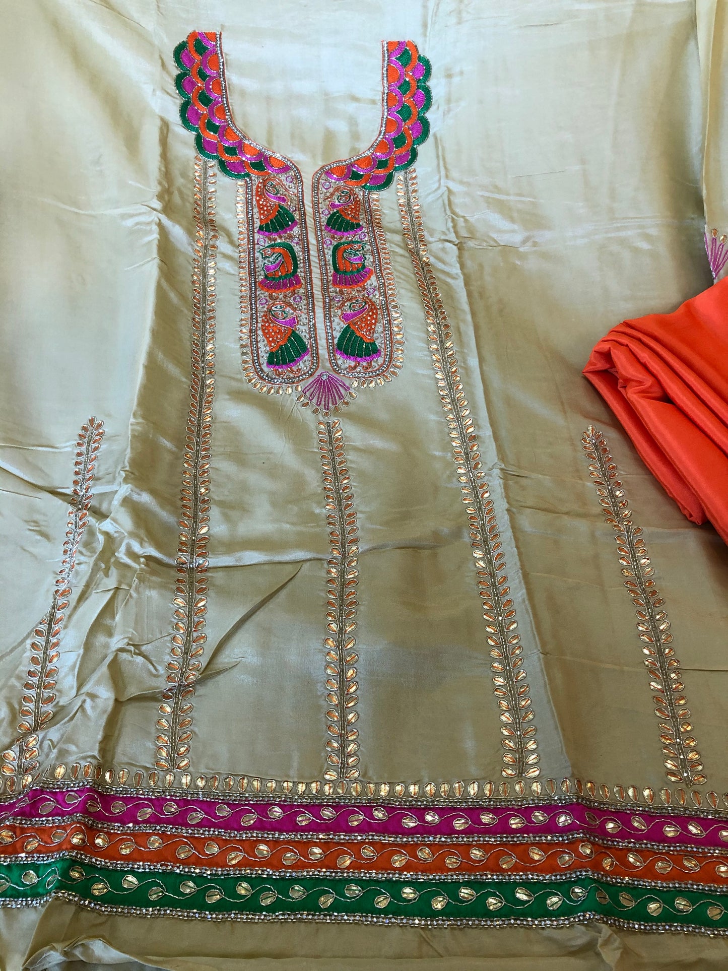 Beautiful designer unstitched punjabi patiala suit