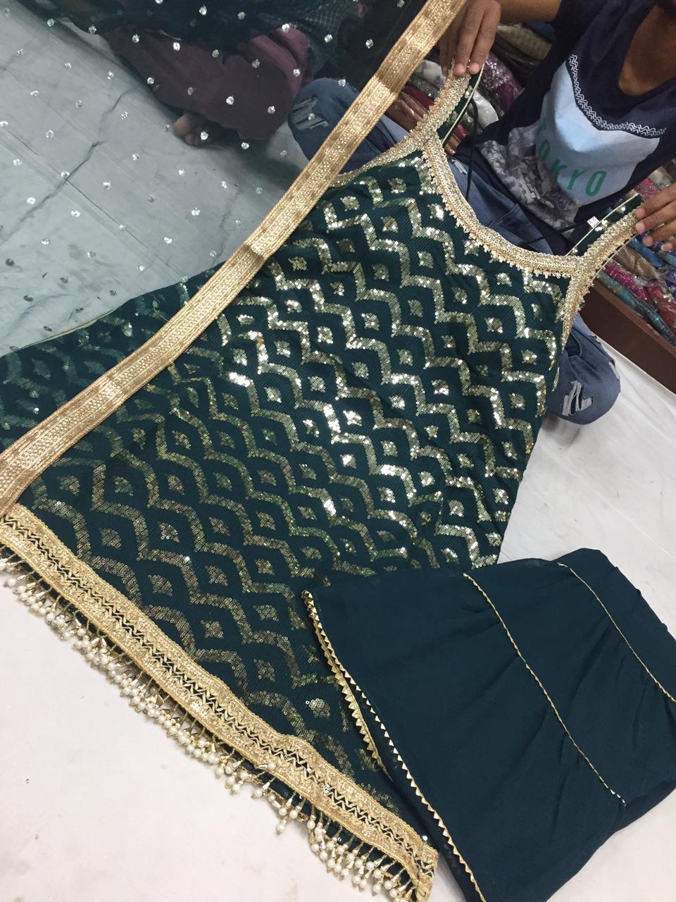 Beautiful designer sharara suit