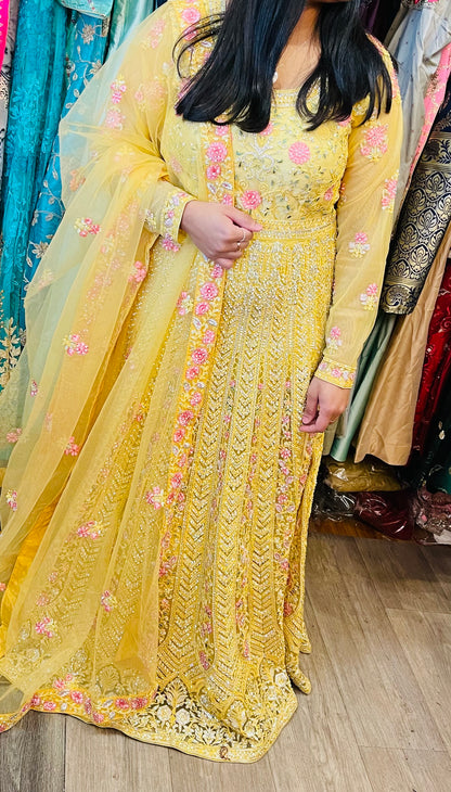 Beautiful designer gown style anarkali suit