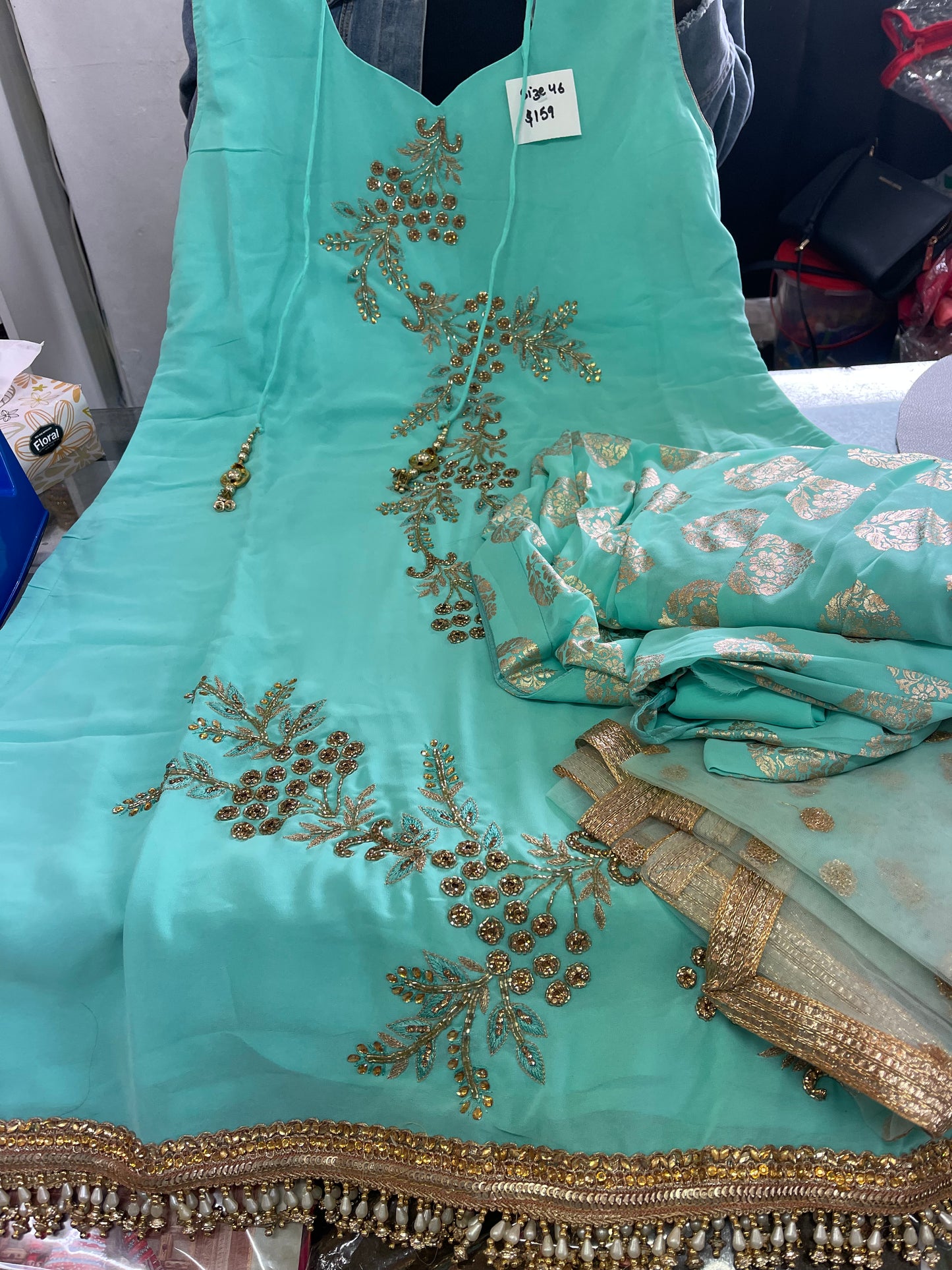 Beautiful designer dhoti patiala suit