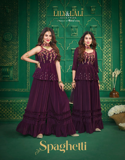 Beautiful designer SPAGHETTI TOP GHARARA AND SHARARA WITH DUPATTA