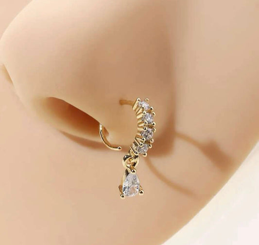 Beautiful designer stone nose ring