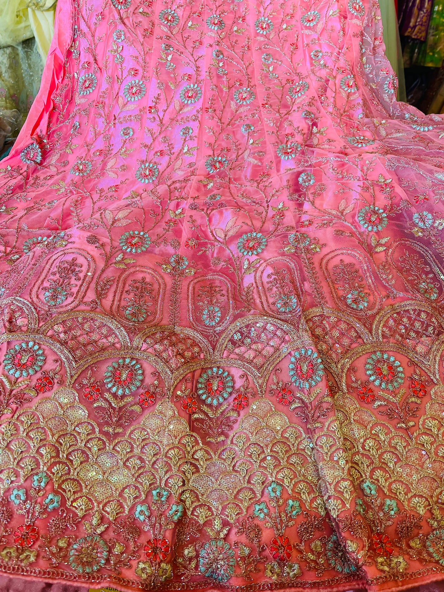 Beautiful designer unstitched  lengha