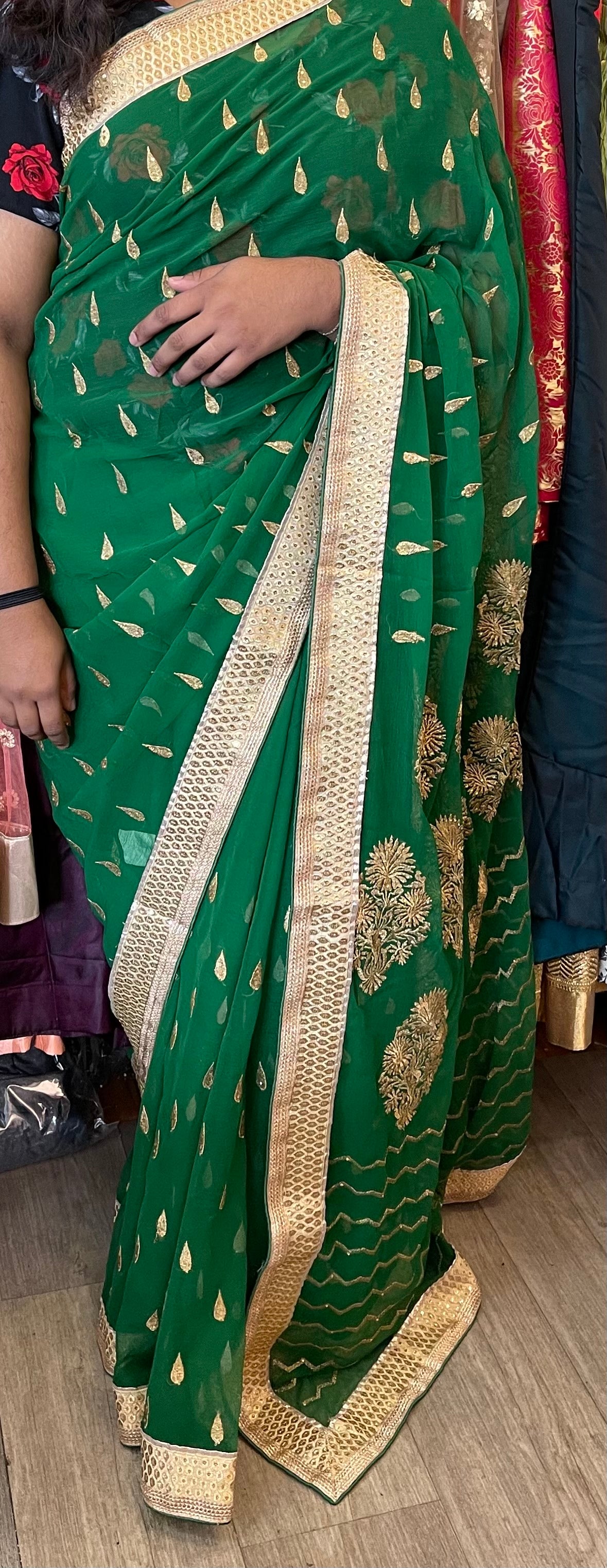 Beautiful designer embroidery saree