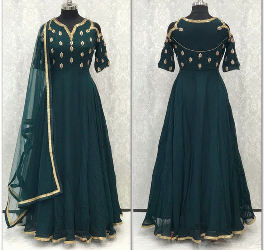 Beautiful designer indo western gown