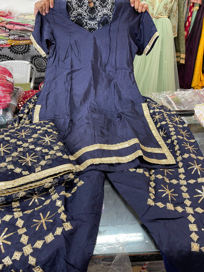 Beautiful designer dhoti patiala suit