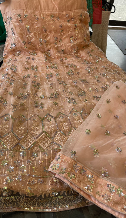 Beautiful designer semi stitch lengha choli