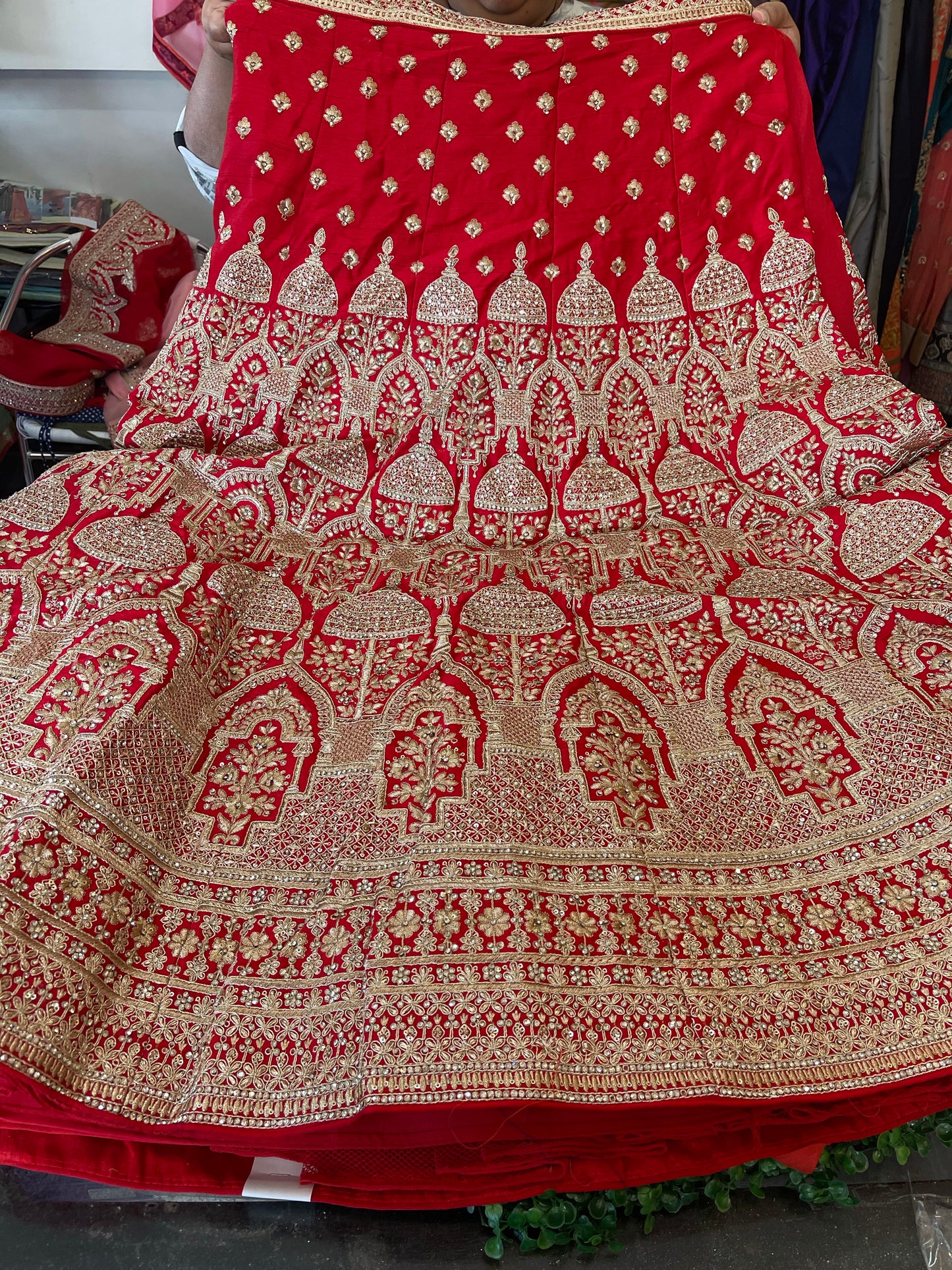 Beautiful designer bridal lengha choli with double dupptta