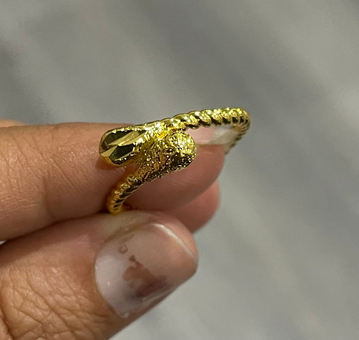 Gold plated ring