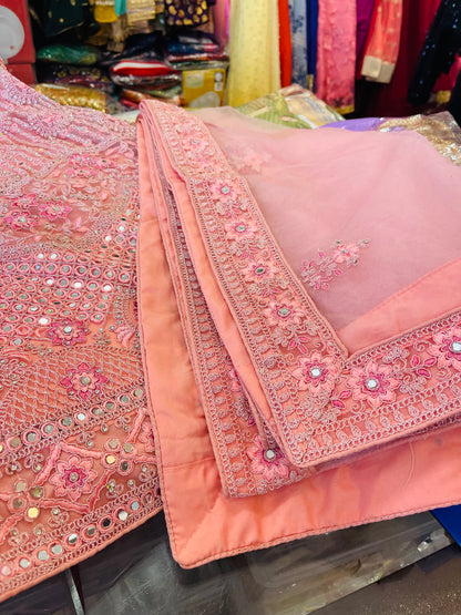 Beautiful designer semi stitch lengha choli